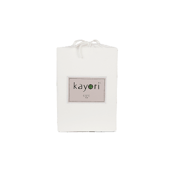 Kayori Kyoto -Splittopper Hoeslaken - Premium Jersey - Offwhite
