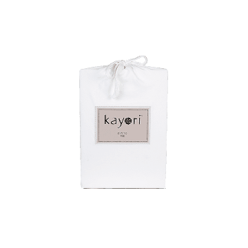 Kayori Kyoto -Splittopper Hoeslaken - Premium Jersey - Wit