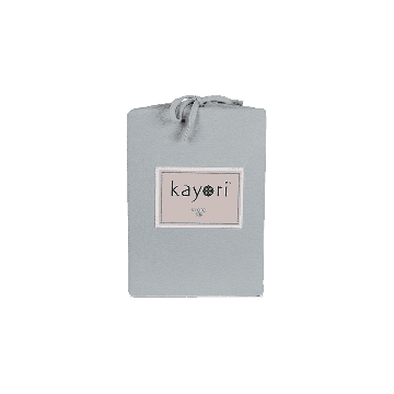 Kayori Kyoto - Topper Hoeslaken - Jersey - 200/200-220 -Zilvergrijs
