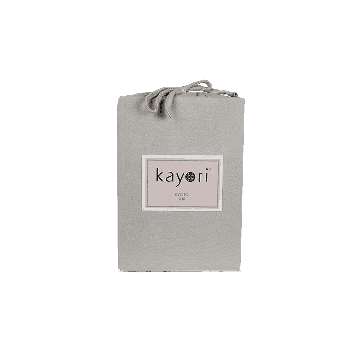 Kayori Kyoto - Splittopper Hoeslaken - Jersey- 200/200-220 - Taupe