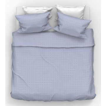 Kayori Shizu 100% Organic katoen satijn dekbedovertrek Lichtblauw
