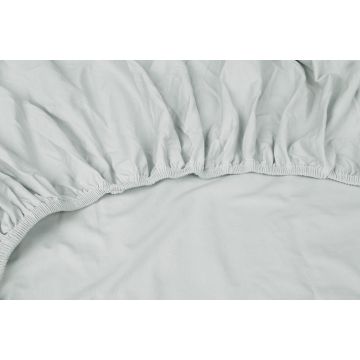 Kayori Kyoto - Splittopper Hoeslaken - Jersey- 180/200-220 - Zilvergrijs