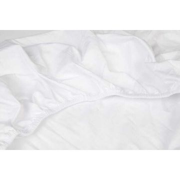 Kayori  Nagano Topper Hoeslaken Flanel - 200/200- Wit