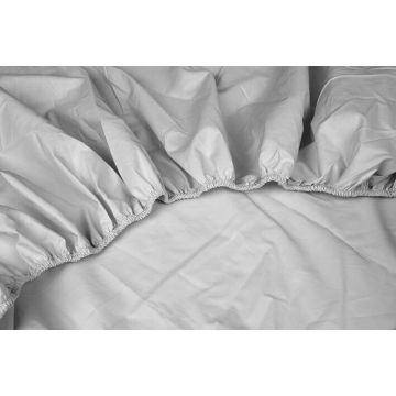 Kayori Shizu Topper hoeslaken Perkal - Zilvergrijs