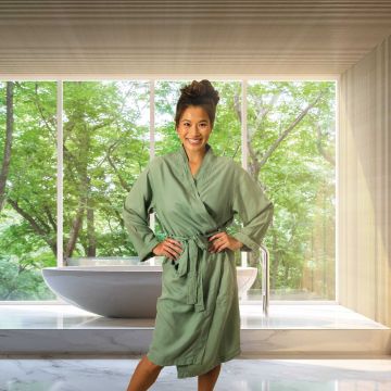 Kayori Izakaya Kimono Tencel - Groen