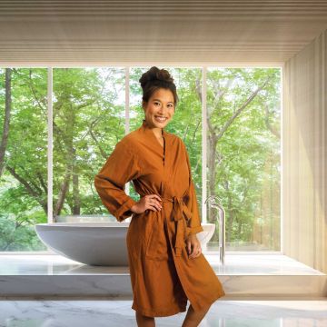 Kayori Izakaya  Kimono Tencel - Leather