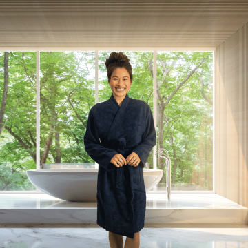Kayori - Sento - badjas Tencel - Donkerblauw