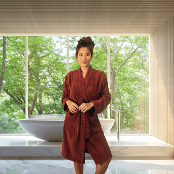 Kayori - Sento - badjas Tencel - Rood