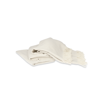 Kayori Plaid Tibet Linnen-Wol Offwhite