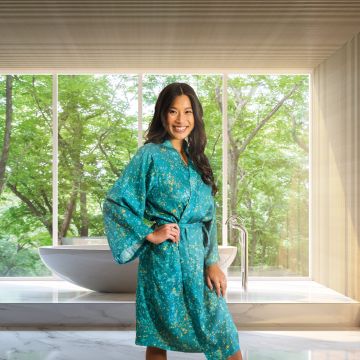 Kayori Shinjo Groen Kimono Tencel -