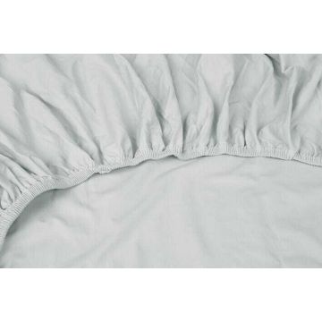 Kayori Shizu Split Topper hoeslaken stretch - Jersey - Zilvergrijs