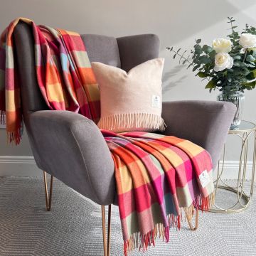 Kasjmier-Merino lamswollen plaid Marjorie