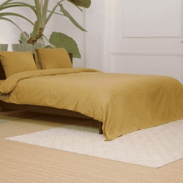 Kayori Nagano Dekbedovertrek Flanel - Okergeel