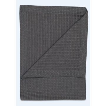 Kayori Nagi Plaid Waffle - Antracite - Katoen