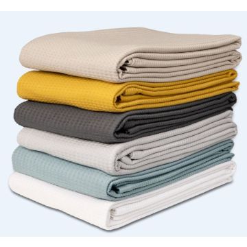 Kayori Nagi Plaid Waffle - Wit - Katoen