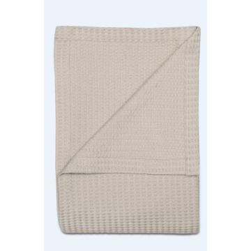 Kayori Nagi Plaid Waffle - Zand - Katoen