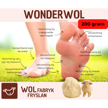 WonderWol - Antidruk Wol - Wandel zonder pijn!