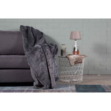 Heerlijk luxe en zachte plaid grijs(150x200 cm)