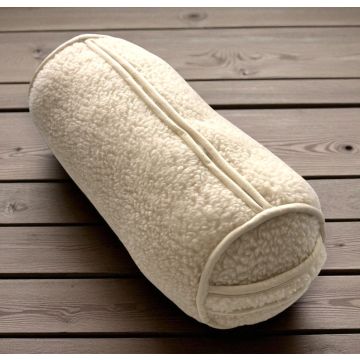 Savanne Rolkussen met Wolvacht - Wollen rolkussen XXL  60 x 25 cm - 100% Schapenwol