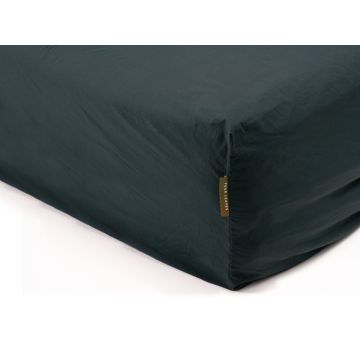 Kandalama percale fitted sheet (dark green) - Four Leaves