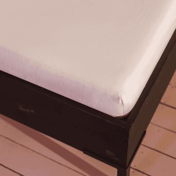 Kayori Splitmatras hoeslaken Shizu Perkal - Wit - Katoen-Perkal