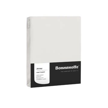 Bonnanotte Topper Jersey hoeslaken - Wit