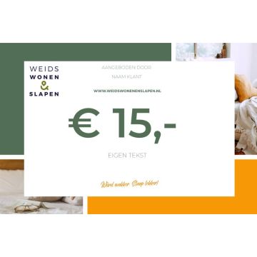 Word Wakker Slaap lekker Waardebon €15