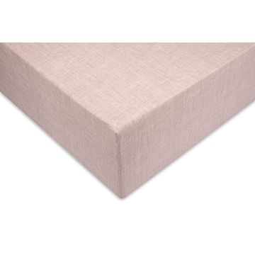 Hoeslaken Lino shell nude - 100% katoen