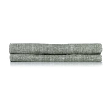 Laken Lino army green - 100% Katoen