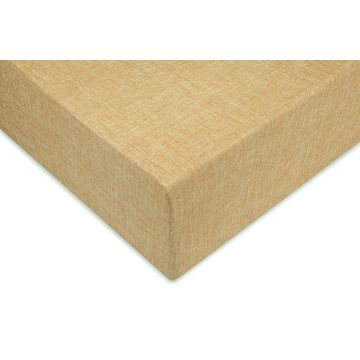 Hoeslaken Lino ochre yellow - 100% katoen