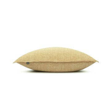 Kussensloop Lino ochre yellow - 100% Katoen