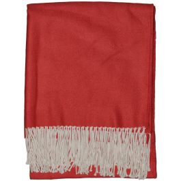 Plaid Rood Alpaca wollen plaid - Licht - Rood