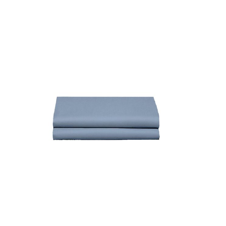 Katoenen kussensloop (2 stuks) Blauw/Denim 60x70 cm