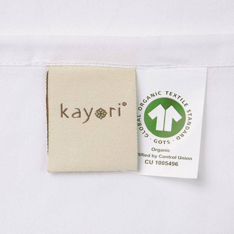 Kayori Shizu perkal hoeslaken - wit - Katoen-Perkal