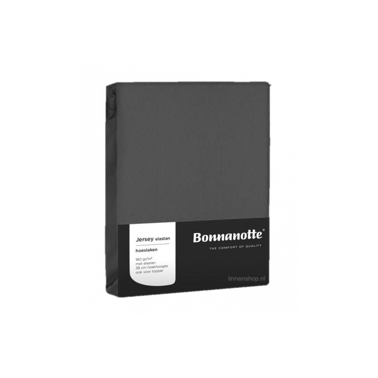 Bonnanotte Multiform Double Jersey hoeslaken donker grijs