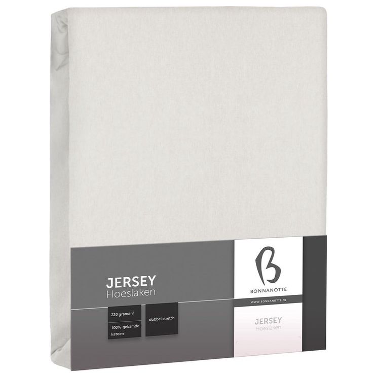 Bonnanotte Double Jersey hoeslaken - Ecru