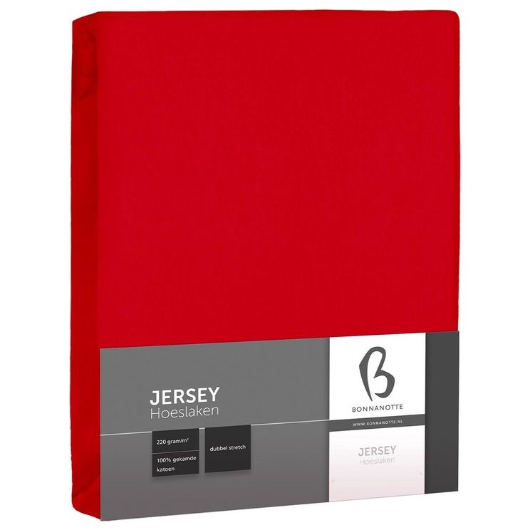 Bonnanotte Double Jersey hoeslaken - Rood