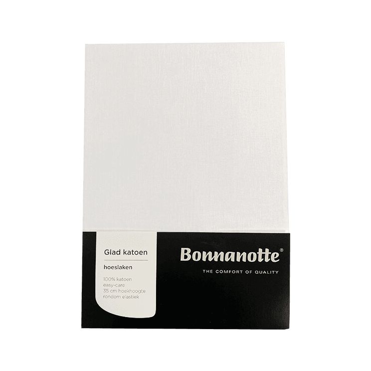 Bonnanotte 100% katoenen hoeslaken - Wit