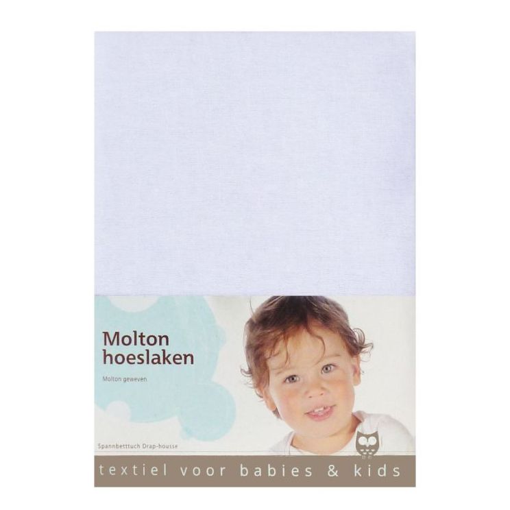 Briljant 100% katoenen molton hoeslaken voor baby-peuter bedje