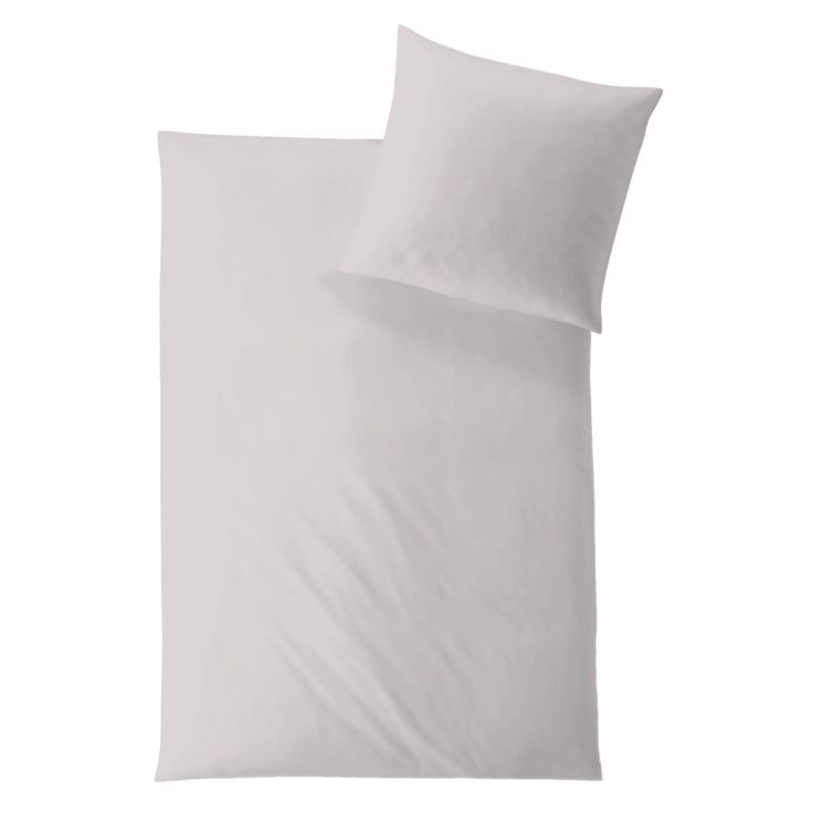 Hefel 100% Tencel dekbedovertrek + kussensloop Zilver
