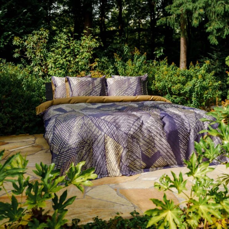 Rapport Home Capri Dekbedovertrek King Gold - Fluweel Met Pailletten