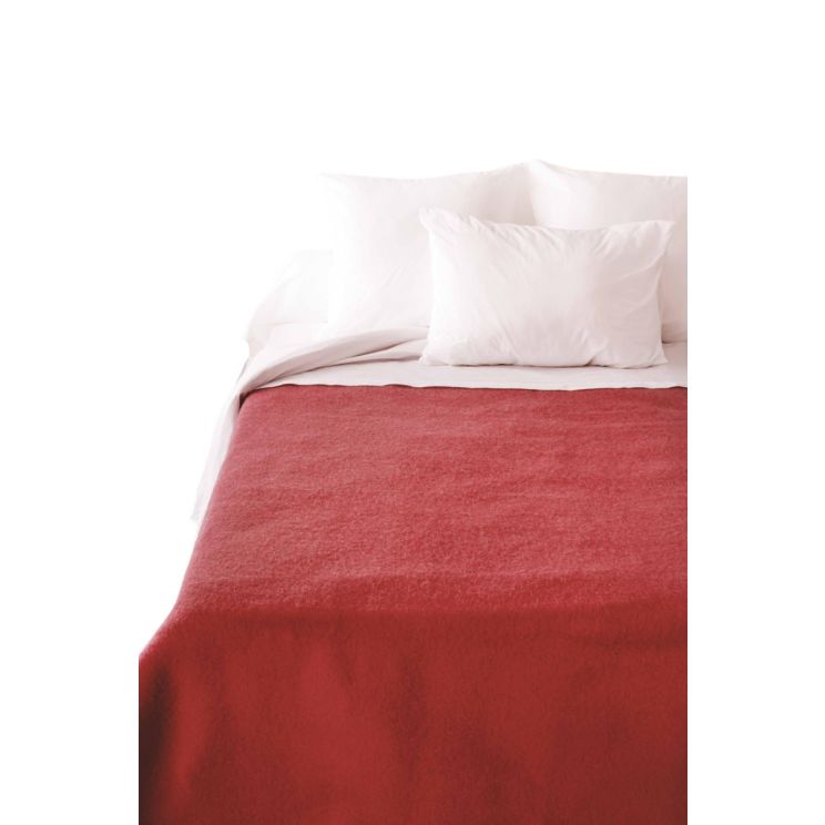 Wollen deken - By Savanne - All Year (500 gram) - Oud Roze/Rood