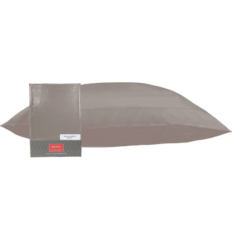 Hefel 100% Tencel kussensloop taupe