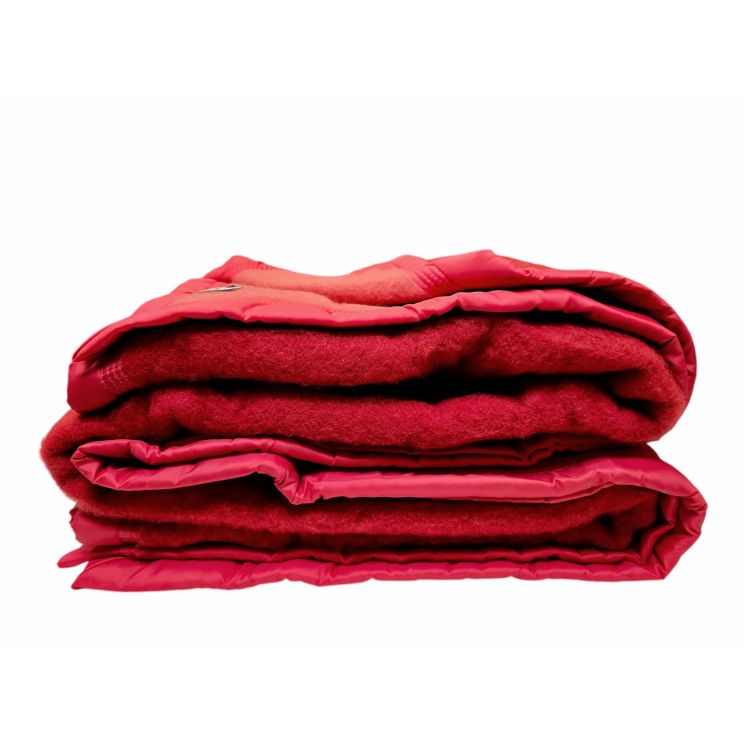 Wollen deken - By Savanne - All Year (500 gram) - Oud Roze/Rood