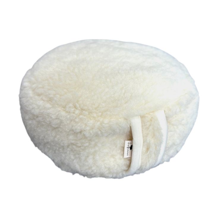 DiMonde Zafu Meditatie- en yogakussen, rond, afneembare en wasbare hoes, boekweitschelpvulling, zijhandvat, katoenen tas, mandala, hoogte 13 cm, diameter 33 cm, groen