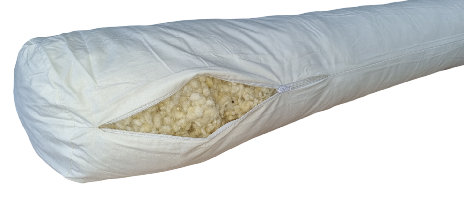 Slaapmaatje  het anti-buikslaap kussen met wol bolletjes vulling