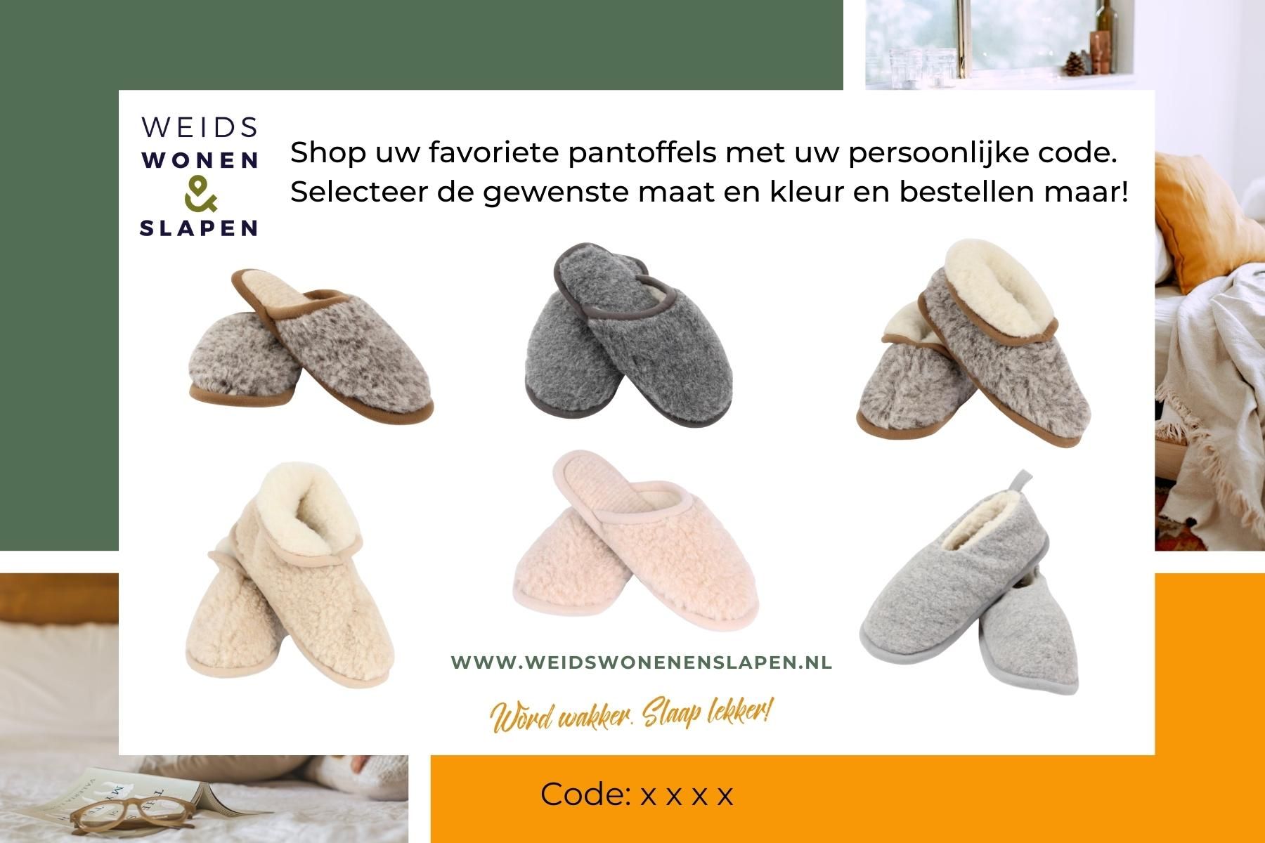 Heren linnen slippers met schapenwol, natuurlijk - Schapenwolproducten
